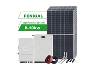 سیستم هیبریدی انرژی خورشیدی 8 کیلو وات 10 کیلوواتی با پانل های PV اینورتر و باتری لیتیومی