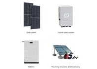 سیستم هیبریدی انرژی خورشیدی 8 کیلو وات 10 کیلوواتی با پانل های PV اینورتر و باتری لیتیومی
