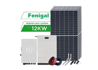 سیستم پانل خورشیدی 12 کیلووات راه حل های یک مرحله ای اینورتر هیبریدی 48 ولت برای خانه