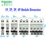 Acti9 MCB Schneider Electric Mini Breaker Circuit Breaker Circuit 6 ~ 63A، 1P، 2P، 3P، 4P، DPN برای توزیع برق