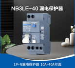 NB3LE-40 شکن مدار زمین 10 ~ 40A 1P + N 220/230 / 240V EN / IEC60898 IEC60947