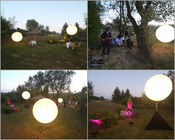 Dimmable Event Balloon Light 800w، LED Balloon Lights دکوراسیون چراغهای تزئینی گزینه های برندسازی 1.6m / 5.2ft سه پایه