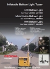 چراغ بالون سه پایه 1000 واتی با وسیله نقلیه روشنایی سیار قابل حمل