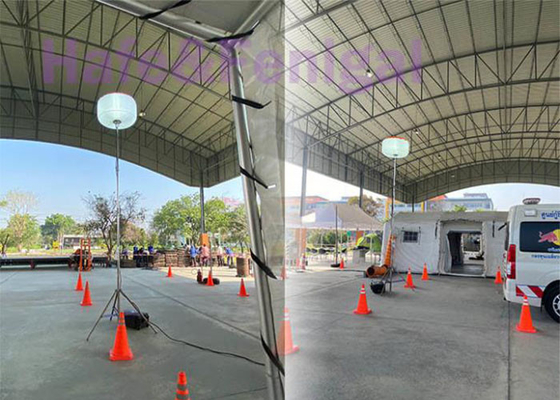 چراغ بادکنک ایمنی ساختمانی نجات 800W LED