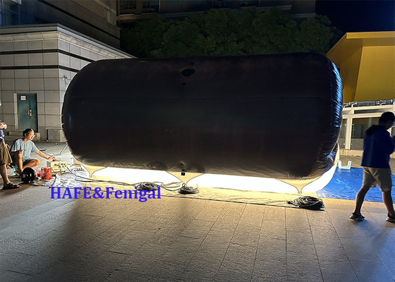 1.8kw لوله هلیوم پر از هوا دو رنگ LED DMX CRMX کنترل بالون چراغ فیلم