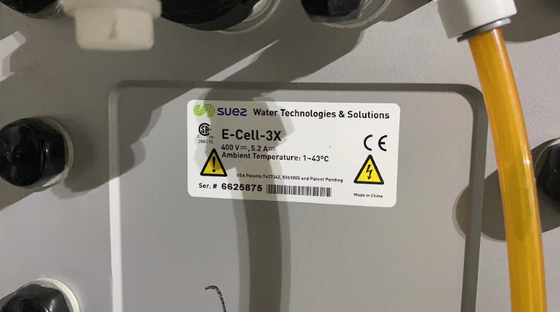 جریان 5.0 M3/H وولیا سوئز ماژول های EDI E-Cell-3X سوئز برای تامین آب فوق خالص