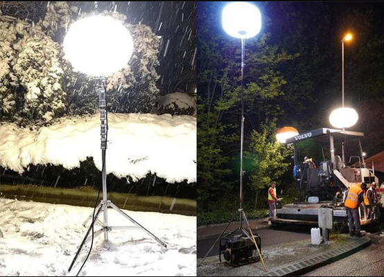 360 درجه آفتاب 480W چراغ بالون LED برای شب ساختمان نور بخش کار بدون درخشش