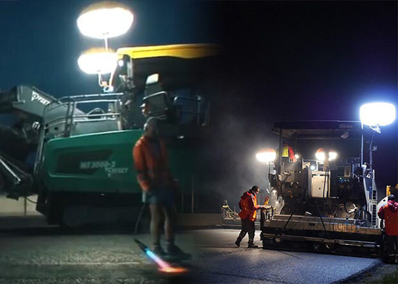 برج نور بالون ایمنی 600 وات LED برای روشنایی تعمیرات جاده و ساختمان