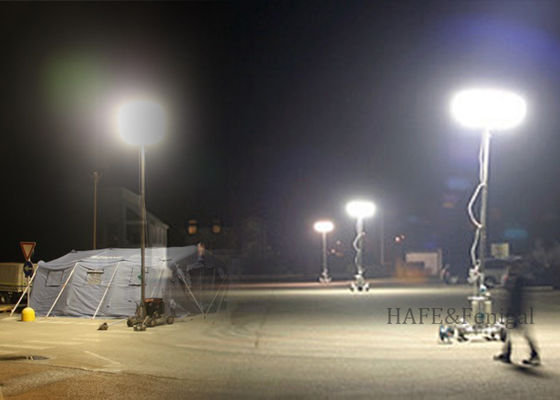 روشنایی صنعتی و نجات 200 واتی فضای باز، نور بالونی سه پایه بدون تابش خیره کننده قابل تنظیم