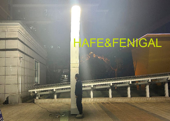 برج نور قابل حمل بادی 3-5 متری، روشنایی شبانه 1000 وات برای فضاهای بزرگ در فضای باز