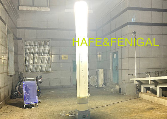 برج نور قابل حمل بادی 3-5 متری، روشنایی شبانه 1000 وات برای فضاهای بزرگ در فضای باز