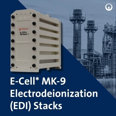Veolia MK-9 EDI Stack 35 GPM آب بسیار خالص برای خورشیدی
