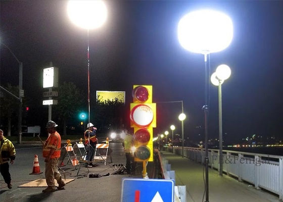 برج نور LED بادی قابل تنظیم با توان 800 وات، قابل تنظیم برای عملیات نجات شبانه و ایمنی ساخت و ساز