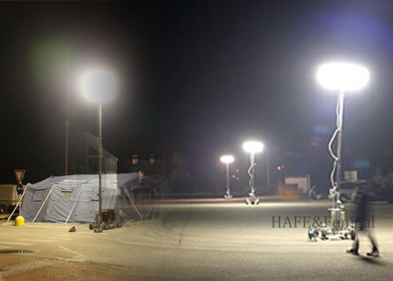 راه حل روشنایی صنعتی نجات با بالن های LED سه پایه 200 وات بدون تابش خیره کننده