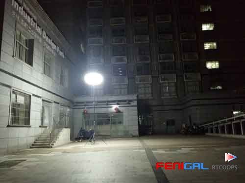 راه حل روشنایی صنعتی نجات با بالن های LED سه پایه 200 وات بدون تابش خیره کننده