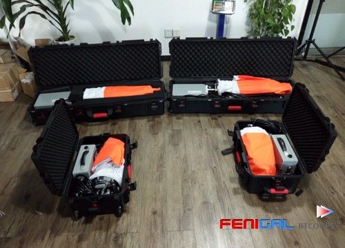 راه حل روشنایی صنعتی نجات با بالن های LED سه پایه 200 وات بدون تابش خیره کننده