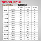 جعبه توزیع چراغ پلاستیک پلی کربنات 63A 100A پلاستیک 9 12 16 20 24 32 36 45 Ways Delixi