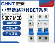 Chint NBE7، NB7 مدار شکن مینیاتوری 6 ~ 63A، 80 A 125A، 1P، 2P، 3P، 4P برای محافظت از مدار AC220 ، 230V ، 240V