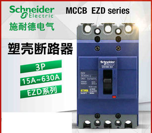 EZD قالب مورد شکن صنعتی صنعتی 3 4 قطب 16 ~ 100A 125 ~ 630A 25kA 36kA 50kA 380V 415V