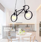 آویز دوچرخه داخلی خلاق LED 9w برای بالکن اتاق خواب سفید سیاه