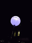 دکوراسیون روشنایی بادی 96W RGB LED با بالون ابریشم سفید با قطر 63 فوت
