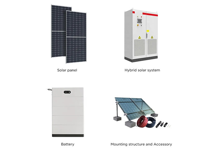 سیستم ذخیره انرژی باتری خورشیدی 30kw 50kw برای خانه 60Hz