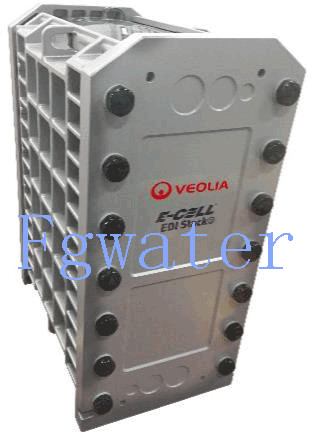 0.01-0.1um سیستم الکترودئونیزاسیون Veolia MK-7 EDI تولید آب خالص را افزایش دهد