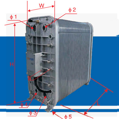 0.5-0.7m3/H EDI Stacks LX-HD-50 برای ضدعفونی کننده در دمای بالا