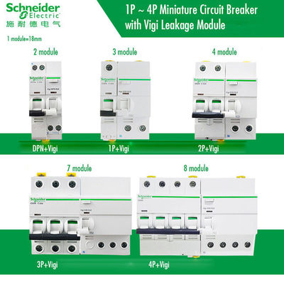 Acti9 MCB Schneider Electric Mini Breaker Circuit Breaker Circuit 6 ~ 63A، 1P، 2P، 3P، 4P، DPN برای توزیع برق