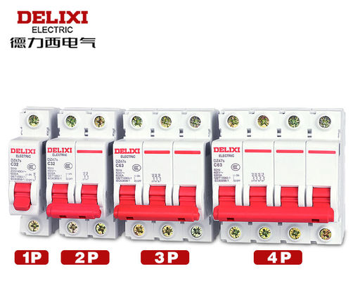 قطع کننده مدار مینیاتوری DZ47s ، شکن مدار برقی 1 ~ 63A 80 ~ 125A