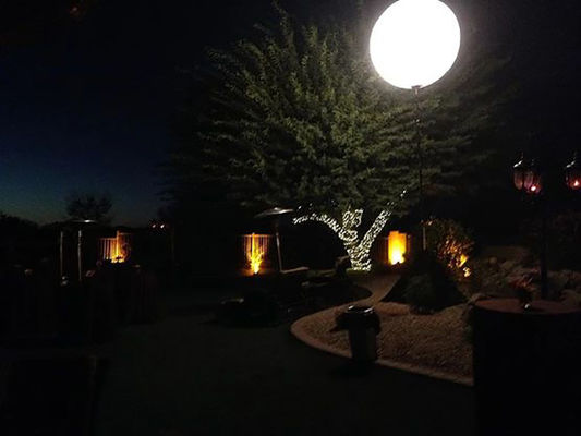 Dimmable Event Balloon Light 800w، LED Balloon Lights دکوراسیون چراغهای تزئینی گزینه های برندسازی 1.6m / 5.2ft سه پایه