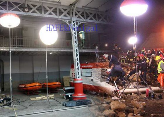 چراغ های بالون سه پایه رایگان 200 واتی برای روشنایی صنعتی و نجات در فضای باز
