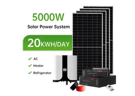 خانه سیستم انرژی خورشیدی 8KW 5KW 3KW کیت خورشیدی 20KW 10KW سیستم انرژی خورشیدی غیر شبکه ای